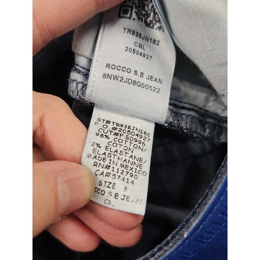 True Religion‎ Kids Rocco Skinny Jeans Girls Size 8 Blue Stretch Denim